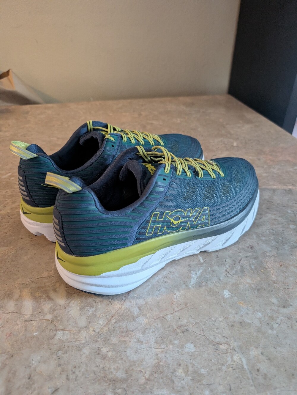 Hoka One One Bondi 6 "Deep Teal "Running Cushioned #F27219F Shoes Mens Size 11 - Picture 7 of 13
